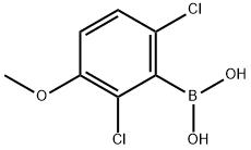 2,6-二氯-3-甲氧基苯硼酸 结构式