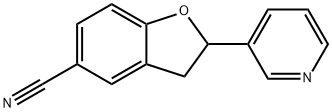 2-(PYRIDIN-3-YL)-2,3-DIHYDROBENZOFURAN-5-CARBONITRILE 结构式