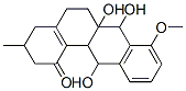 (+)-3,4,5,6,6a,7,12,12a-Octahydro-6a,7,12-trihydroxy-8-methoxy-3-methylbenzo[a]anthracene-1(2H)-one 结构式