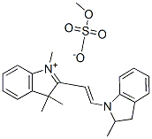 2-[2-(2,3-dihydro-2-methyl-1H-indol-1-yl)vinyl]-1,3,3-trimethyl-3H-indolium methyl sulphate 结构式