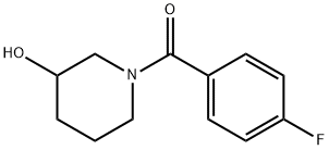 1-(4-氟苯甲酰基)-3-哌啶醇 结构式
