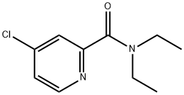 4-氯-N,N-二乙基吡啶酰胺 结构式