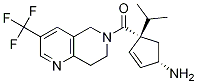 ((1S,4S)-4-氨基-1-异丙基-2-环戊烯)(3-(三氟甲基)-7,8-二氢-1,6-萘啶-6(5H)-基)甲酮 结构式
