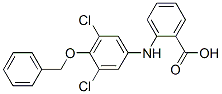 Benzoic  acid,  2-[[3,5-dichloro-4-(phenylmethoxy)phenyl]amino]- 结构式