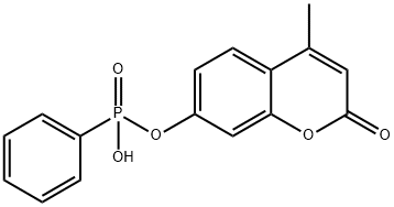 4-methylumbelliferyl phenylphosphonate 结构式