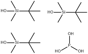三(叔丁基二甲硅烷基)亚磷酸盐 结构式
