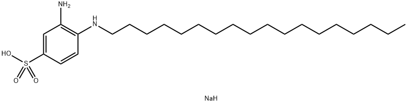 sodium 3-amino-4-(octadecylamino)benzenesulphonate 结构式