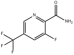 3-Fluoro-5-(trifluoromethyl)pyridine-2-carboxamide 结构式