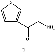 2-氨基-1-(3-噻吩)乙酮盐酸盐 结构式