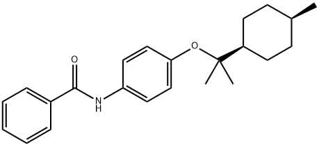 4-(cis-4-Menthan-8-yloxy)benzanilide 结构式