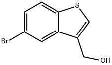 (5-溴-3-苯并[B]噻吩)甲醇 结构式