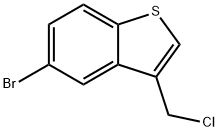 5-溴-3-(氯甲基)-1-苯并噻吩 结构式