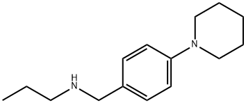 N-(4-哌啶-1-基苄基)-N-丙胺 结构式