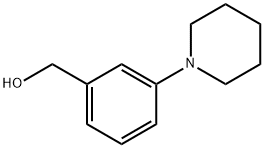 (3-哌啶苯基)甲醇 结构式