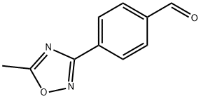 4-(5-甲基-1,2,4-恶二唑-3-基)苯甲醛 结构式