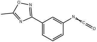 3-(3-异氰苯基)-5-甲基-1,2,4-氧二唑 结构式