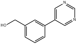 (3-嘧啶-5-苯基)甲醇 结构式