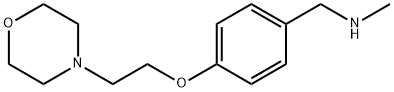 N-METHYL-N-[4-(2-MORPHOLIN-4-YLETHOXY)BENZYL]AMINE 结构式