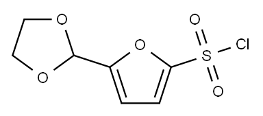 5-(1,3-二氧-2-基)呋喃-2-磺酰氯 结构式