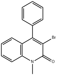3-BROMO-1-METHYL-4-PHENYL-1H-2-QUINOLINONE 结构式