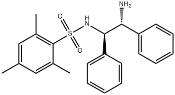 N-[(1S,2S)-2-氨基-1,2-二苯基乙基]-2,4,6-三甲基苯亚磺酰胺 结构式