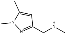 N-[(1,5-二甲基-吡唑-3-基)甲基]-N-甲胺 结构式