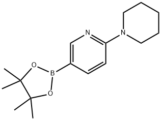 6-(哌啶-1-基)吡啶-3-硼酸频哪酯 结构式