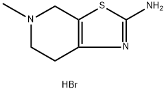 4,5,6,7-tetrahydro-5-methylthiazolo[5,4-c]pyridin-2-amine dihydrobromide 结构式
