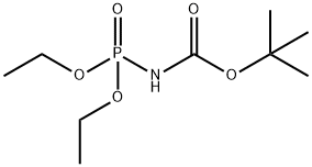 N-(叔丁氧基羰酰）磷氨酸二乙酯 结构式