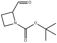 N-BOC-氮杂环丁烷-2-甲醛 结构式