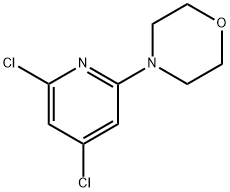 4-(4,6-二氯吡啶-2-基)吗啉 结构式