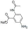 sodium 2-(acetylamino)-5-aminobenzoate  结构式