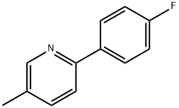2-(4-氟苯基)-5-甲基吡啶 结构式