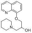 1-Piperidineethanol, alpha-((8-quinolinyloxy)methyl)- 结构式