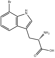 7-溴色氨酸 结构式