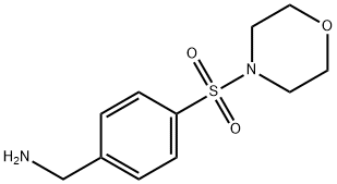 (4-(吗啉代磺酰基)苯基)甲胺 结构式