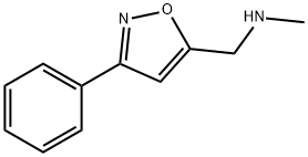 5-N-甲基氨甲基-3-苯基异噁唑 结构式