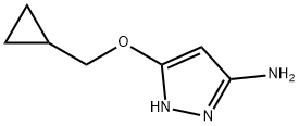 5-(环丙基甲氧基)-1H-吡唑-3-胺 结构式