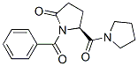 (S)-1-benzoyl-2-oxo-5-(1-pyrrolidinylcarbonyl)pyrrolidine  结构式