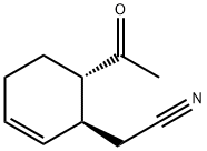 2-Cyclohexene-1-acetonitrile, 6-acetyl-, trans- (9CI) 结构式
