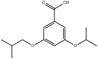 3-异丁氧基-5-异丙氧基苯甲酸 结构式