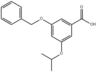 3-苄氧基-5-异丙氧基苯甲酸 结构式