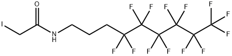 N-(4,4,5,5,6,6,7,7,8,8,9,9,9-十三氟壬基)碘乙酰胺 结构式