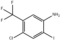 4-CHLORO-2-IODO-5-(TRIFLUOROMETHYL)ANILINE 结构式