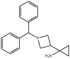 1-[1-(Diphenylmethyl)-3-azetidinyl]-cyclopropanamine 结构式