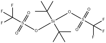 二叔丁基硅基双(三氟甲烷磺酸) 结构式