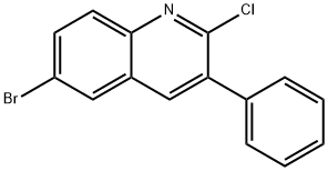 6-溴-2-氯-3-苯基喹啉 结构式