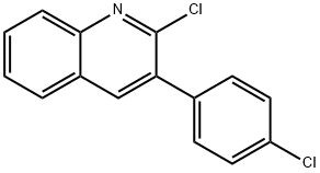 2-氯-3-(4-氯苯基)喹啉 结构式