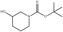 N-BOC-3-羟基哌啶 结构式