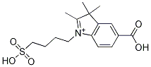 5-Carboxy-2,3,3-triMethyl-1-(4-sulfobutyl)-3H-indoliuM 结构式